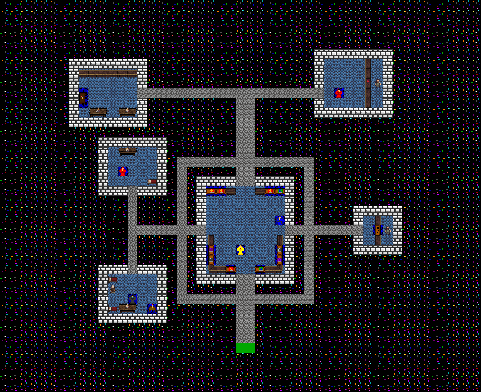Map of Floating City with Head of Council marked